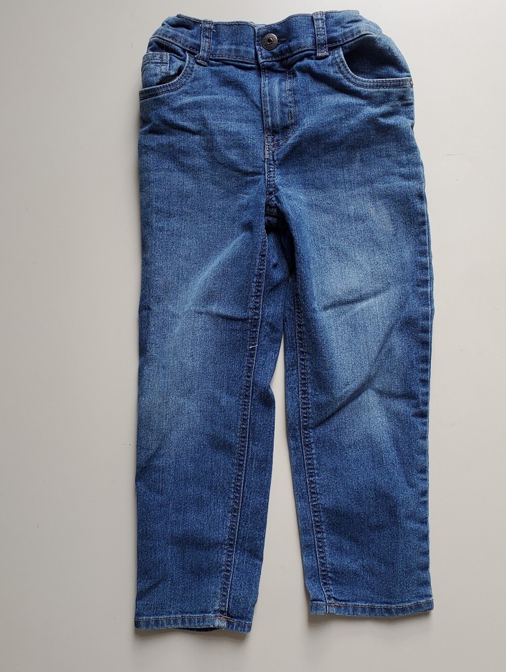 Classic Kids Blue Denim Jeans with Adjustable Waist
